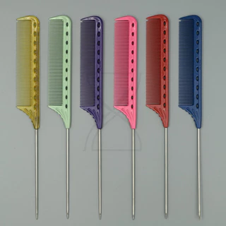 (พร้อมส่ง / ของญี่ปุ่นแท้ราคาถูกที่สุด) YS Park YS-102 Pin Tail Comb (220mm) หวีหางสแตนเลสแหลม แบ่ง เซต ม้วน ไฮไลท์ ทำสี