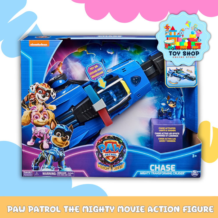 พร้อมส่ง🚗 Paw Patrol The Mighty Movie Action Figure 🏎️ของเล่น ฟิกเกอร์ รถ ยาน ชุดปฏิบัติการ ✈️ ของแท