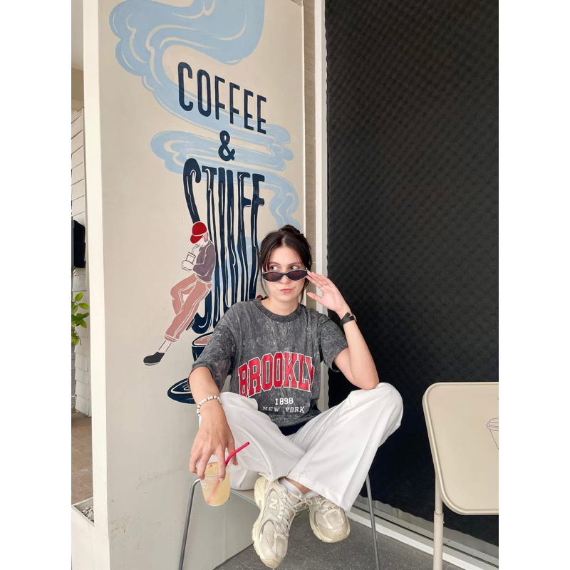 🩶Vintage T-Shirt🩶 เสื้อยืดผ้าฟอก วินเทจ oversized - รูปที่ 5