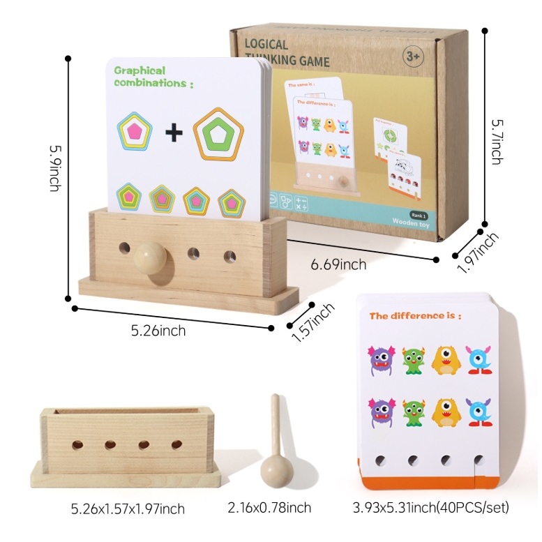 Logical Thinking Game : Shape & color Matching Puzzle เกมจับคู่ มอนเตสซอรี่ ข้อสอบสาธิต STEM STEAM - Think & Match