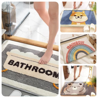 พรมเช็ดเท้า สำหรับห้องน้ำ ห้องครัว ขนาด 40 * 60 ซม. / 50 * 8…