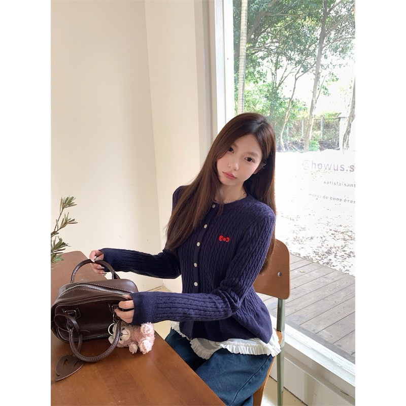 Bentoy(H1731)เสื้อสเวตเตอร์ไหมพรมแขนยาว คาร์ดิแกน รูปที่ 7