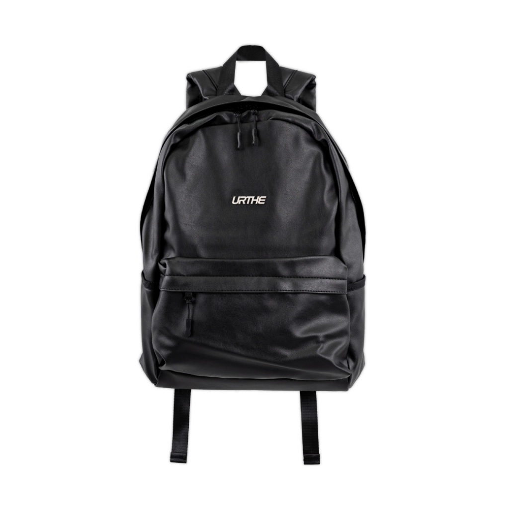 URTHE - กระเป๋าเป้ รุ่น PU BACKPACK 3D METAL LOGO