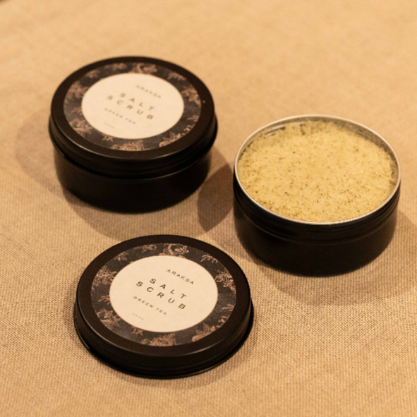 Araksa Green Tea Salt Scrub