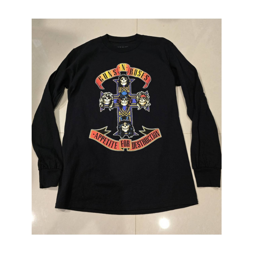 เสื้อวง Guns N' Roses Appetite for Destruction แขนยาว