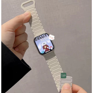 สาย smart watch 40/44/45/41/46มม สายนาฬิกา for watch11 10 9 8 ultra 7 6 5 4 นิ่ม เเบบเเม่เหล็ก สําหรับแอปเปิ้ลวอช A-star