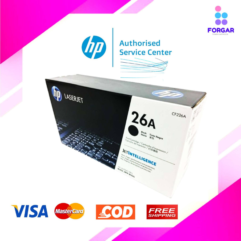 HP 26A CF226A Black หมึกโทนเนอร์ สีดำ ของแท้ (ปริมาณการพิมพ์ 3,100 หน้า)