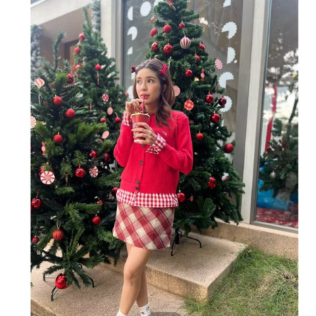 NEW Vanilla sky: Hi school miniskirt กระโปรงคริสต์มาส