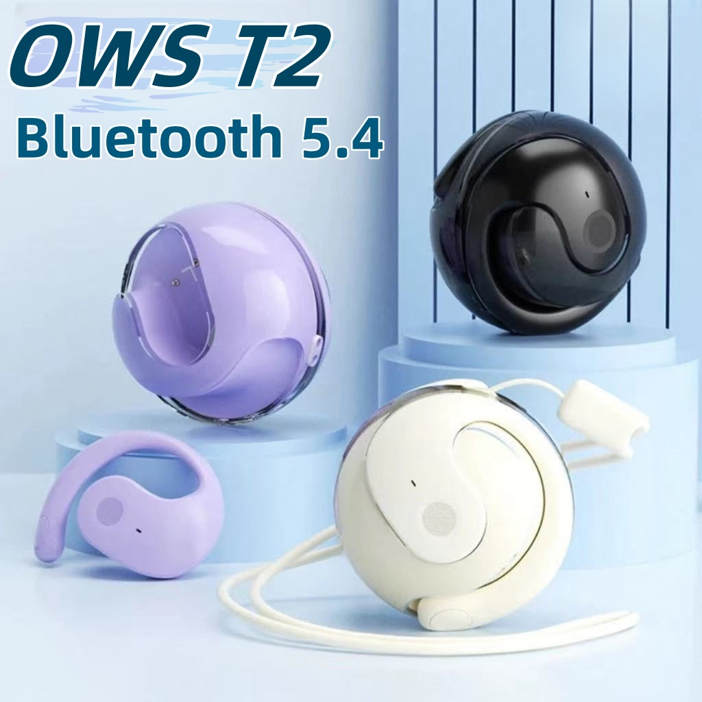 พร้อมส่ง หูฟัง รุ่นใหม่ OWS T2 คุณภาพเสียงHIFI ไร้สายบลูทูธ 5.4 กันน้ํา อายุการใช้งานนานขื้น พร้อมสา