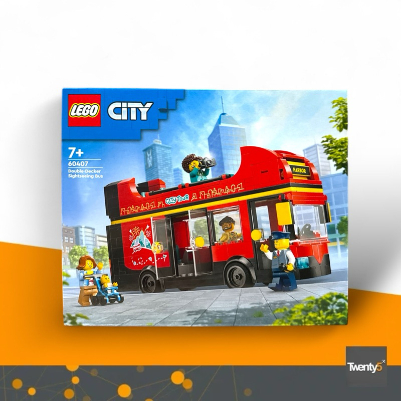 Lego 60407 LEGO City 60407 Red Double-Decker Sightseeing Bus เลโก้ ของใหม่ ของแท้ 100%