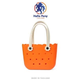 Hello Pony กระเป๋าถือ กระเป๋าทรงถัง กระเป๋าดอกไม้ EVA แฟชั่นผู้หญิง เข้ากับทุกการแต่งกาย ขนาด 18x27.5 CM. รุ่น BM4006