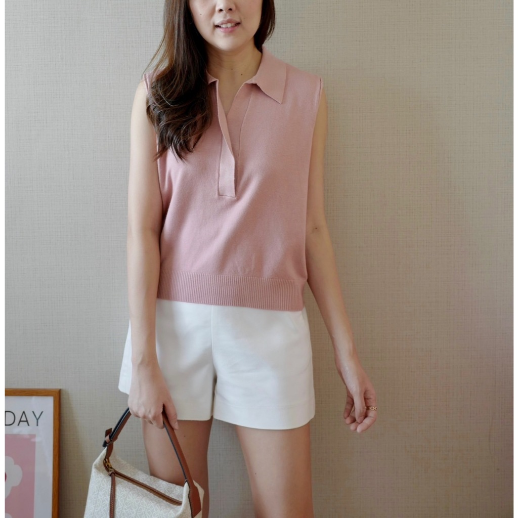 bristol knit top 450 เสื้อไหมพรม ทรงตรงสวย ไม่บางไม่รัด ดีงาม เหมาสี