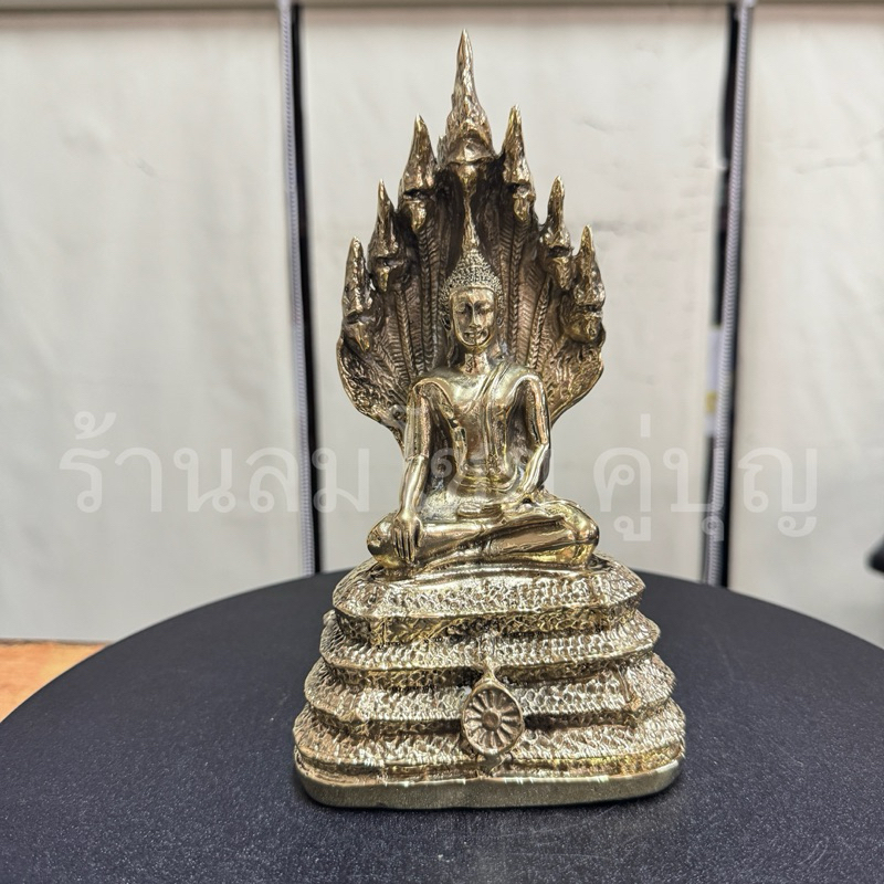พระนาคปรก เนื้อทองเหลือง ขนาด3นิ้ว สูง8นิ้ว ฐาน4นิ้ว ราคา ถูกที่สุด ดีลบีเคเค