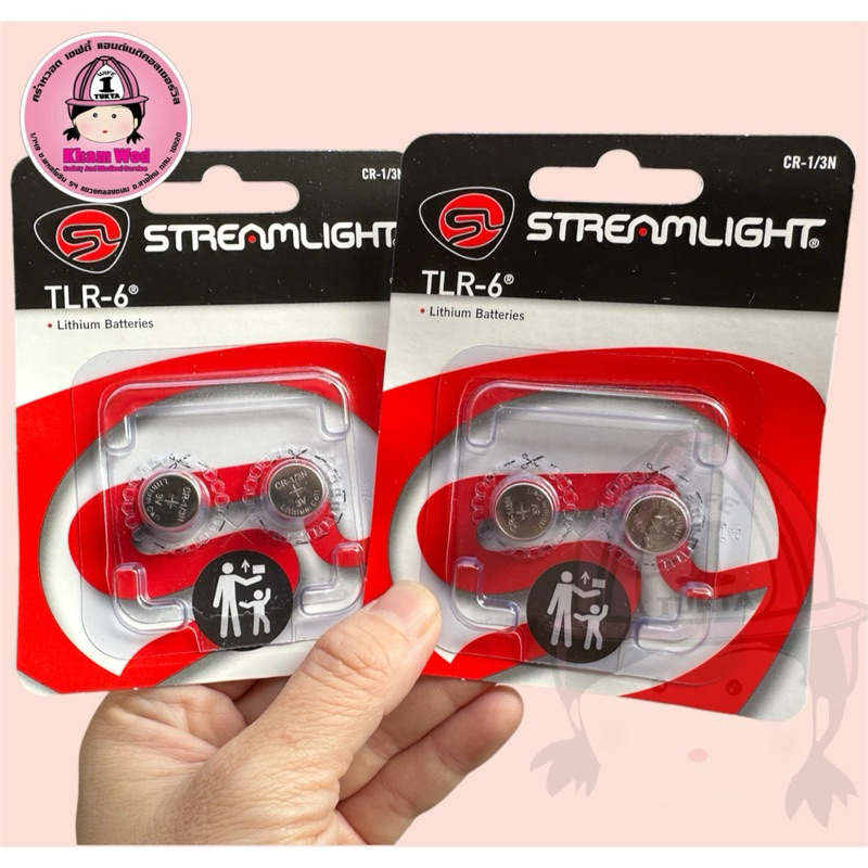 💖คร่ำหวอดเซฟตี้ ถ่านStreamlight CR1/3N ถ่านกระดุม TLR-6 CR1/3N Streamlight69271 🇹🇭จัดส่งจากไทย🇹🇭