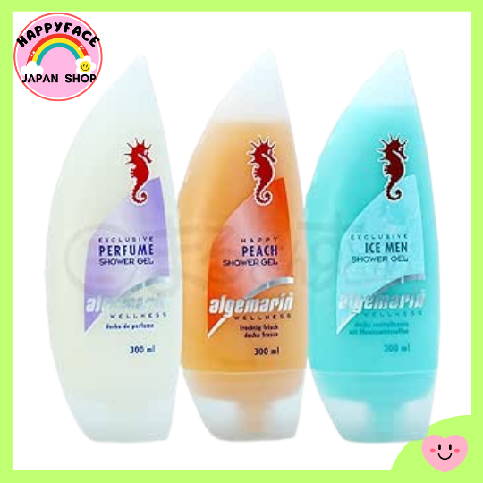 Algemarine moisturizing perfume shower gel ชุดทดลองเจลอาบน้ำน้ำหอม Algemarin Moisturizing Perfume 3 ประเภท 【Direct from japan】