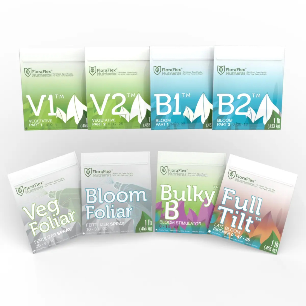 ปุ๋ย FLORAFLEX NUTRIENTS B1 B2 V1 V2 Bulky b Fulltilt ปุ๋ยสำหรับทำใบ สำหรับทำดอก ปุ๋ยเสริม ขนาด 50,1