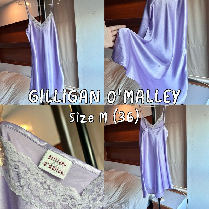 gilligan o'malley | size M (36) เดรสซาตินแบรนด์ดัง กิลลิแกน สภาพดี