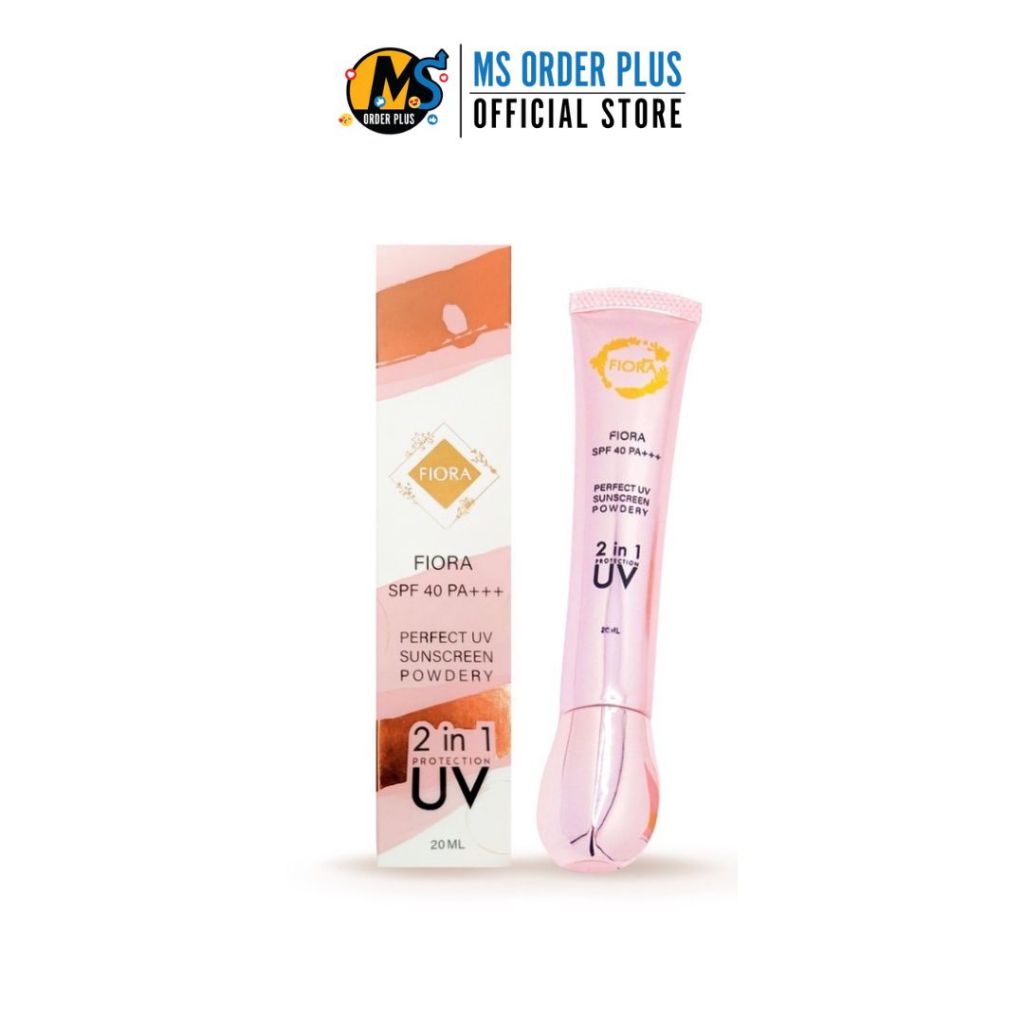 (No.1 ผิวขาว)FIORA PERFECT UV SUNSCREEN POWDERY SPF 40 PA+ ครีมกันแดด 2 in 1