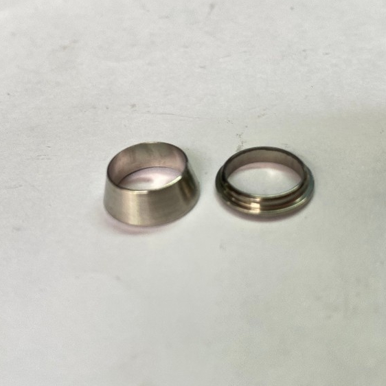 ตาไก่สแตนเลส 2 ชั้น Ferrule set (1 ชุดมี 2 ชิ้น) SS316L ขนาดท่อ M6-M12 1/4" 3/8" 1/2" แหวนตาไก่สแตนเ