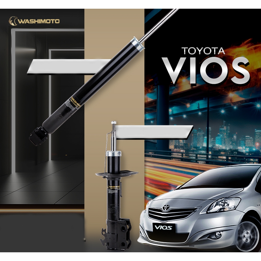 Washimoto วาชิโมโตโช๊คอัพรุ่น Toyota Vios Gen2 / Yaris วีออส เจน 2/ ยาริส ปี 2007-2012