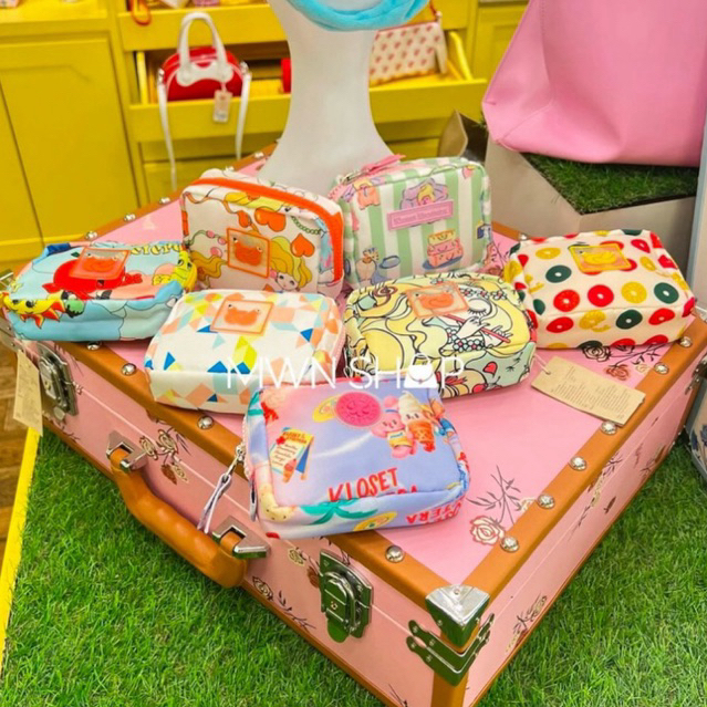 Kloset กระเป๋าสตางค์ มีโค้ดลด30% taffie กระเป๋าสตางค์ใบเล็ก พร้อมถุงกระดาษ ของแท้จากชอป