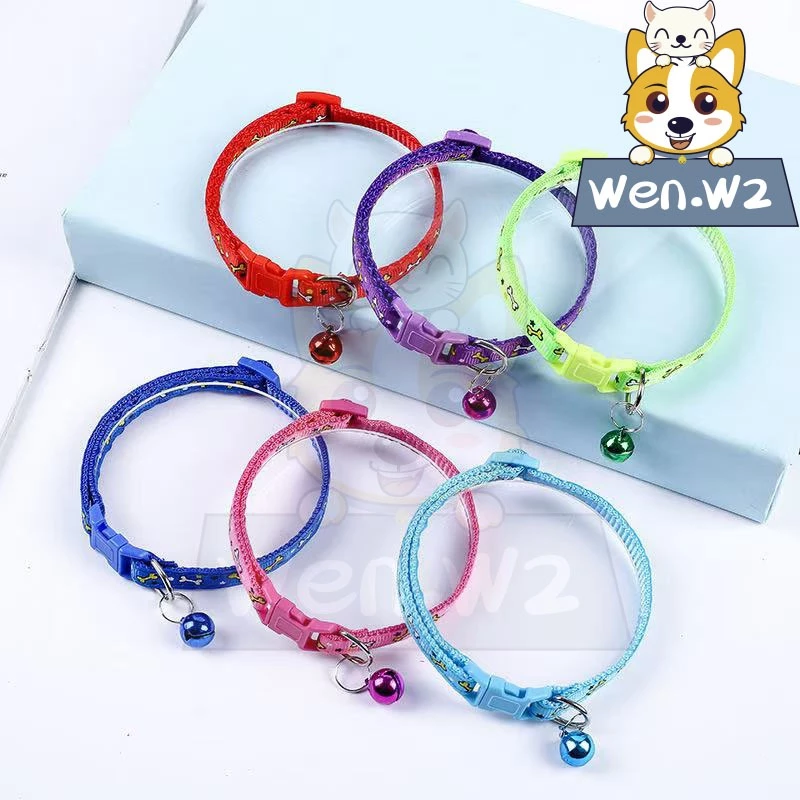 wen.W2 ปลอกคอสัตว์ มีกระดิ่งปรับได้ ปลอกคอแมว สุนัข กระดิ่งแมว thumbnail 9
