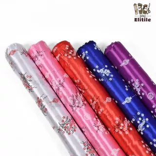 *มีส่งด่วน/Delivery* ผ้าลายจีน ลายตรุษจีน กว้าง45นิ้ว ผ้าเครปต่วนซาติน ลายมังกร ตัดชุดกี่เพ้า เสื้อคอจีน เนื้ิอเงา