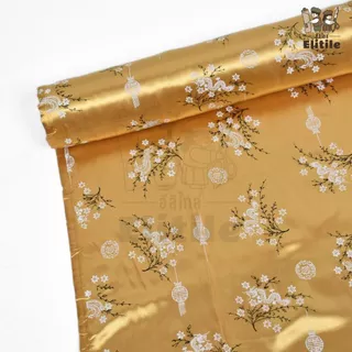 *มีส่งด่วน/Delivery* ผ้าลายจีน ลายตรุษจีน กว้าง45นิ้ว ผ้าเครปต่วนซาติน ลายมังกร ตัดชุดกี่เพ้า เสื้อคอจีน เนื้ิอเงา