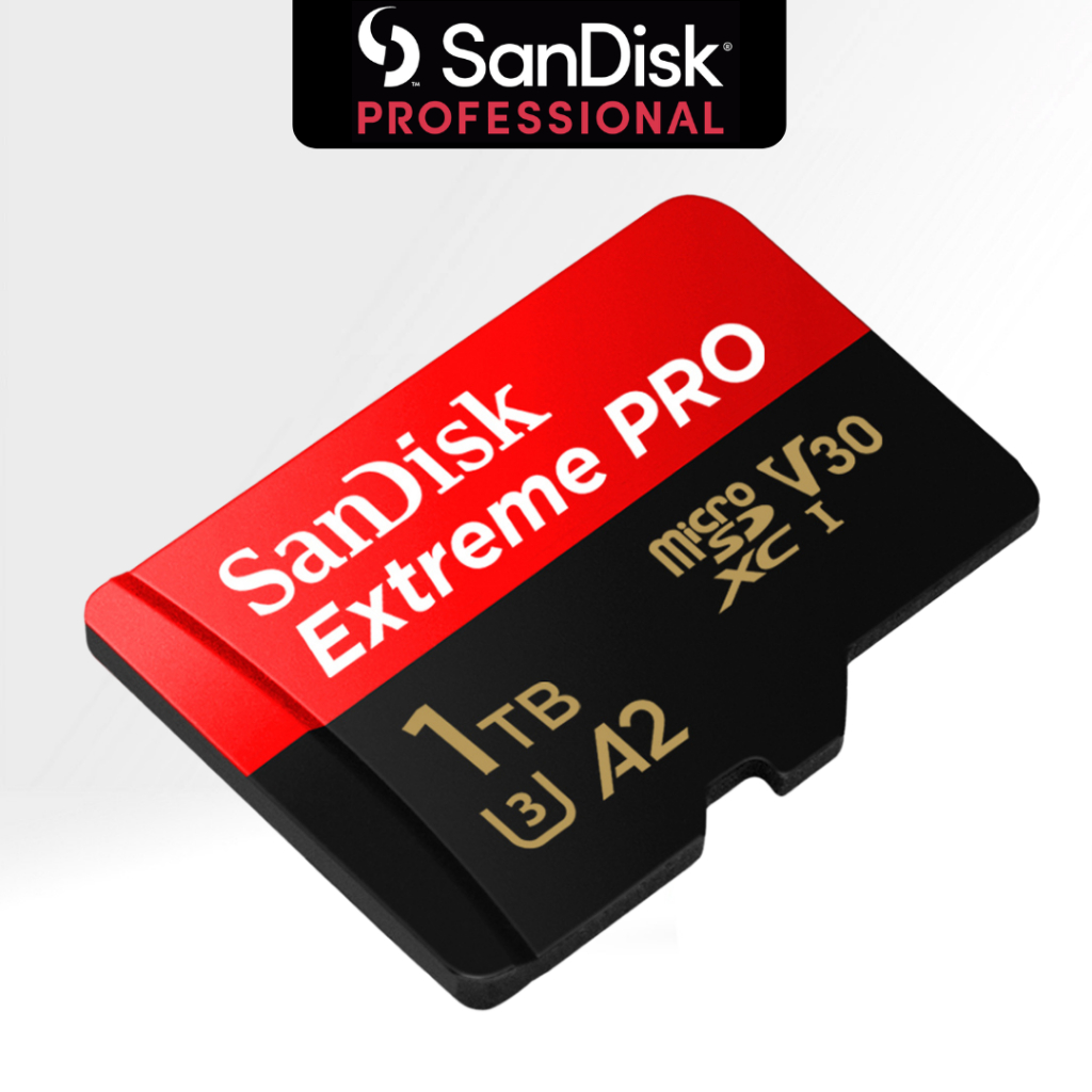 SanDisk Extreme Pro microSDXC 1TB  A2 (SDSQXCD-1T00-GN6MA) ความเร็วสูงสุด อ่าน 200MB/s เขียน 140MB/s