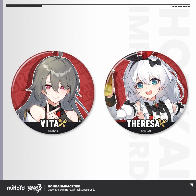 [Pre-order/อ่านรายละเอียดก่อนสั่ง] เข็มกลัด Honkai Impact 3rd x KFC