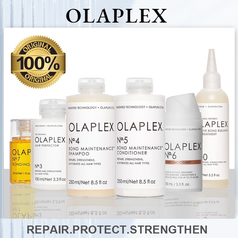 สินค้าของแท้จากอเมริกา % Olaplex No.3.4.5.6.7.100ML / 250ML HAIR PERFECTOR หน้ากากผมซ่อมแซมความเสียหายของเส้นผม