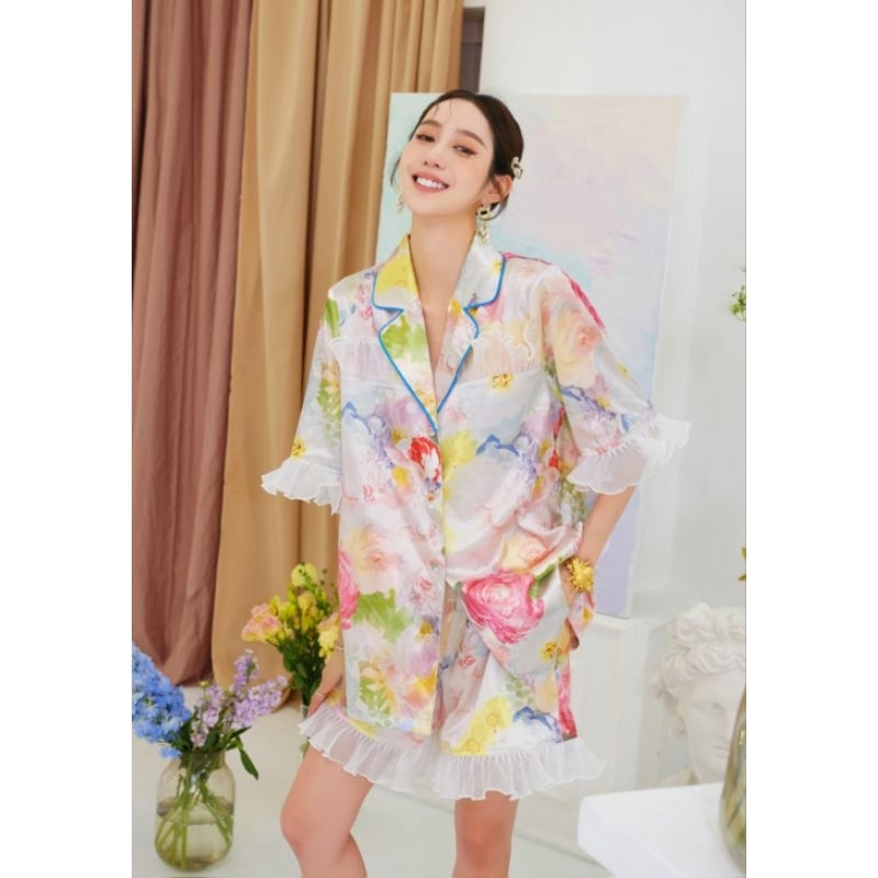 ชุดนอน Gabrielle pajamas (premium silk satin)