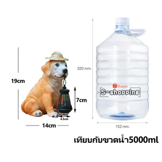 SZ-MINI สุนัข ตัวจิ๋ว ไฟเหลือง โคมไฟ พลังงานแสงอาทิตย์โซล่าเซลล์ 1 LED สำหรับตกแต่ง