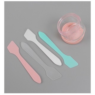 ไม้พายพลาสติก เกลี่ยครีมทรีทเม้นท์ ไม้พายผสมมาส์ก ไม้พายตักค…