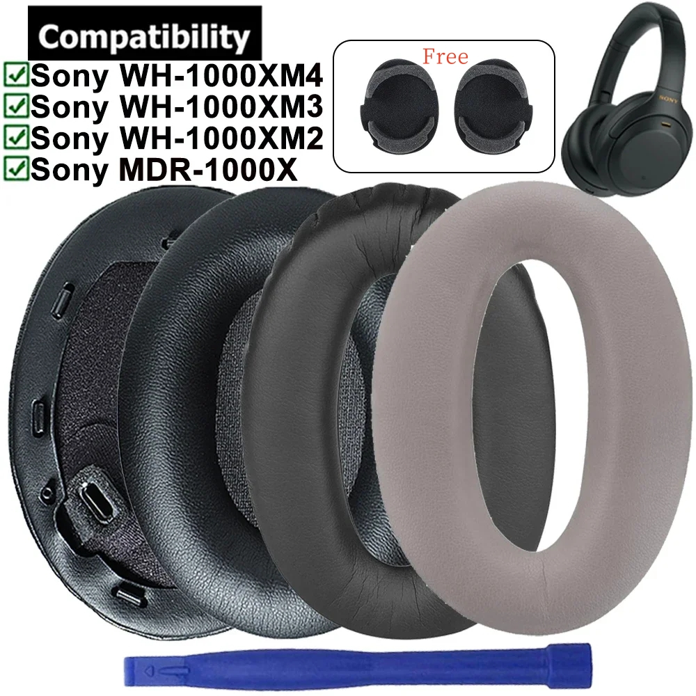 ฟองน้ำหูฟัง ฟองน้ำ หูฟัง Replacement Earpads Soft Foam Ear Pads Cushion MuffsFor Sony WH-1000XM4 100