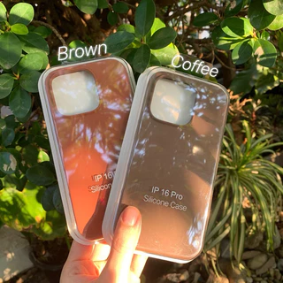 Supercase | I7P-i17promax เคสซิลิโคน บุกำมะหยี่ Silicone Case i7plus ixr i11 i11promax i12 i12promax i13 i13pro สีน้ำตาล
