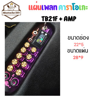 แผ่นเพลท TB21F + AMP คาราโอเกะ จอวัดแบตเตอรี่