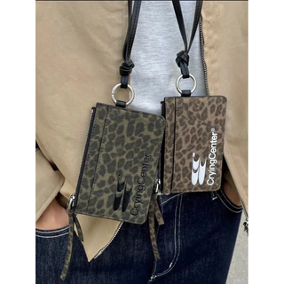 CryingCenter กระเป๋าหนังใส่บัตร Leopard Card Holder