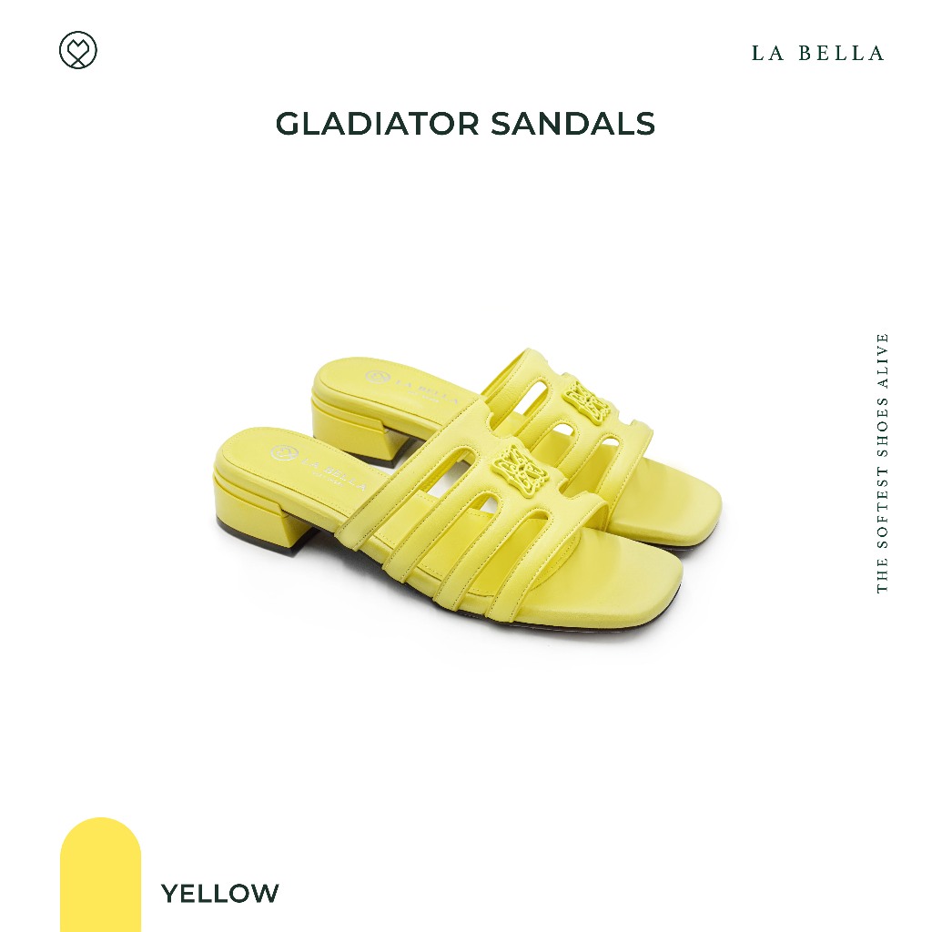 LA BELLA รุ่น GLADIATOR SANDALS - YELLOW