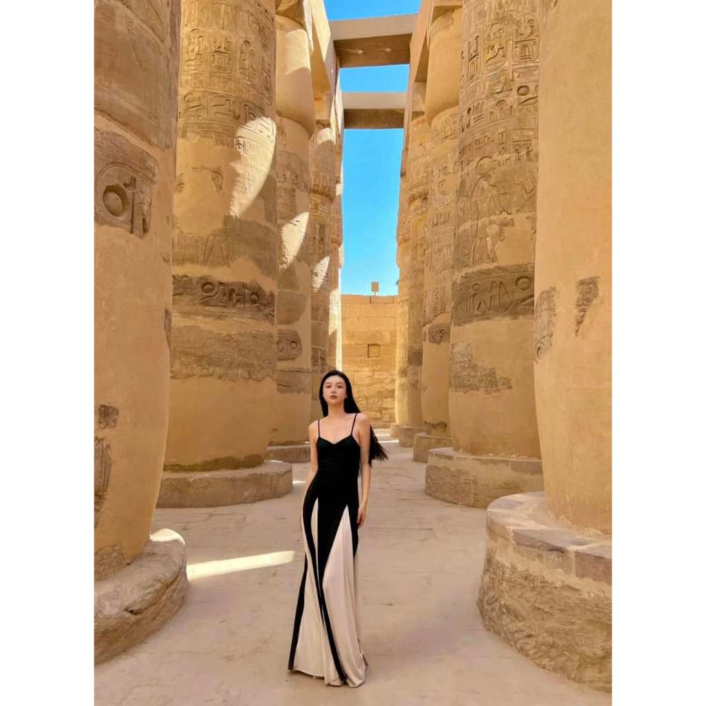 Mogwany พรี Eleanor Dress เดรสยาวสายเดี่ยวแต่งชาย ทรงสวยมาก ใส่เที่ยว,ออกงาน ได้ค่า เก็บโค้ดหน้ากิจกรรม