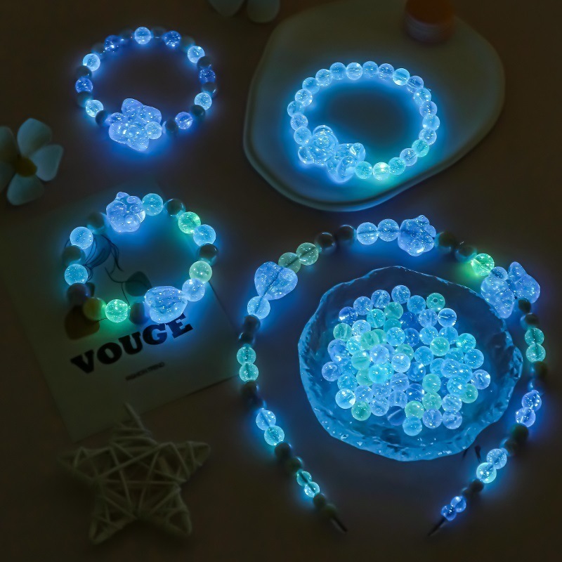 กระเป๋าวัสดุ DIY ทำด้วยมือลูกปัดสำหรับเด็กสำหรับสาว ๆ ที่จะสวมใส่สร้อยข้อมือลูกปัดสร้อยคอสร้อยข้อมือของเล่นเพื่อการศึกษา - รูปที่ 3