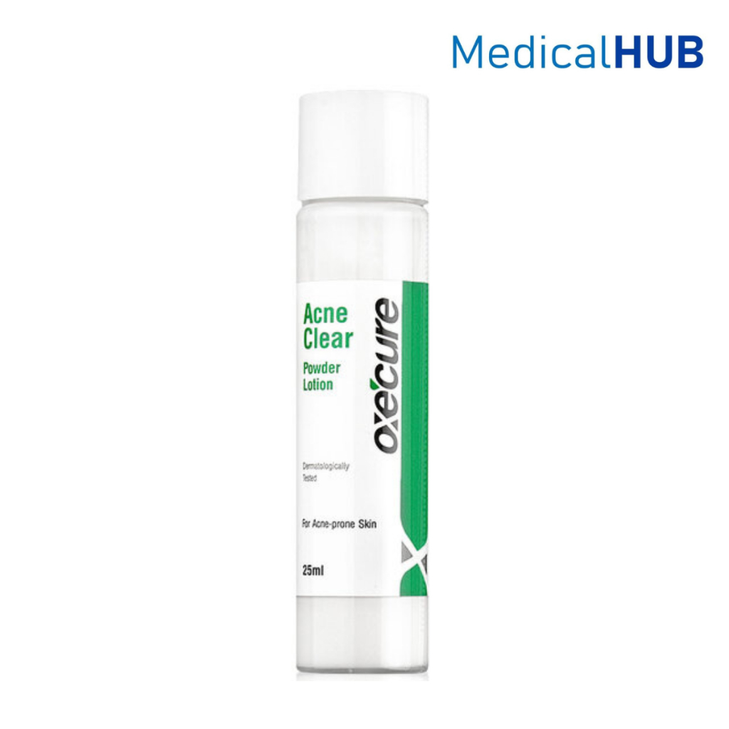 Oxe Cure Acne Clear Powder Lotion อ๊อกซี เคียว แป้งน้ำ เนื้อโลชั่น สำหรับผู้ที่มีปัญหา สิวผด ขนาด 25 ML (18497)