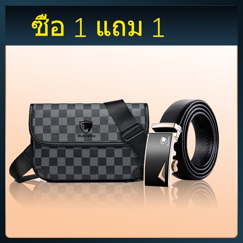 พร้อมส่งกระเป๋าหนังPU คาดอก สะพายข้างได้ กระเป๋าหนังpuผู้ชาย