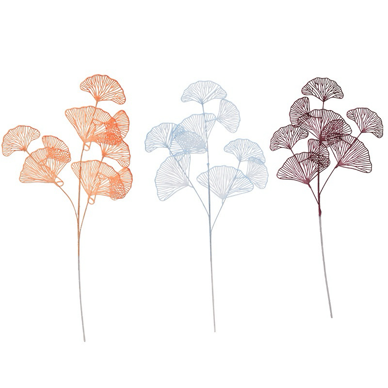 <พร้อมส่ง> ใบแป๊ะก๊วย(ทรงพัด) Gingko Leaves 13สี ใบไม้ประดิษฐ์ หลากสี พร็อบแต่งซุ้ม, ใบไม้ปลอม,อุปกรณ์ทำฉาก ต้นไม้ประดับ