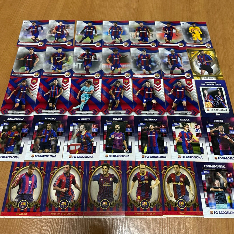 การ์ดสะสมฟุตบอล ทีมบาเซโลน่า BARCELONA FAN SET