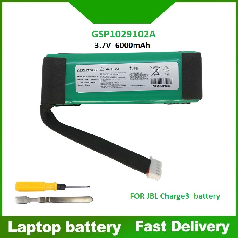 ☸แบตเตอรี่ลำโพง JBL Charge 3 battery Speaker 6000mAh เเบตเตอรี่ GSP1029102A บลูทู ธ ไร้สาย jbl charg