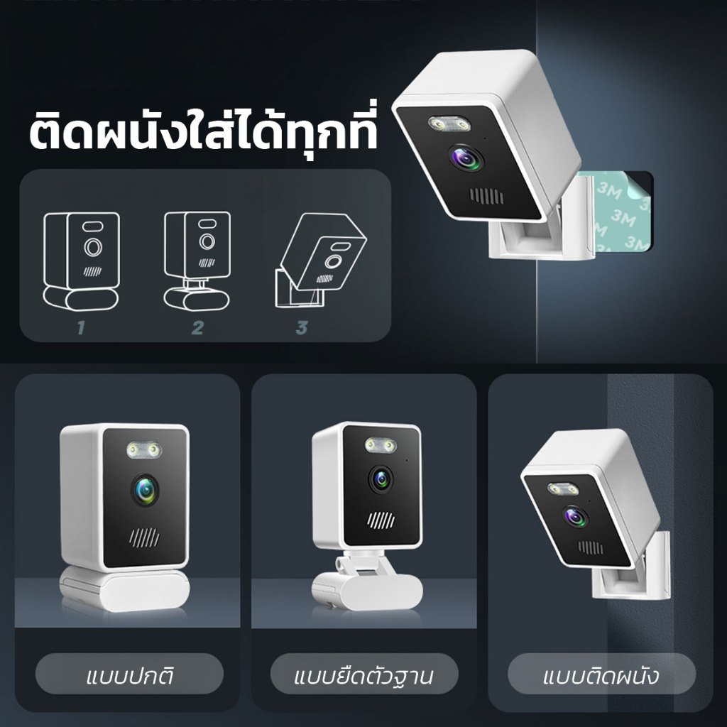 IWACHI กล้องวงจรปิด Mini รุ่น Wifi คมชัดระดับ Ultra HD ใช้ภายในบ้าน  เชื่อมต่อผ่าน App