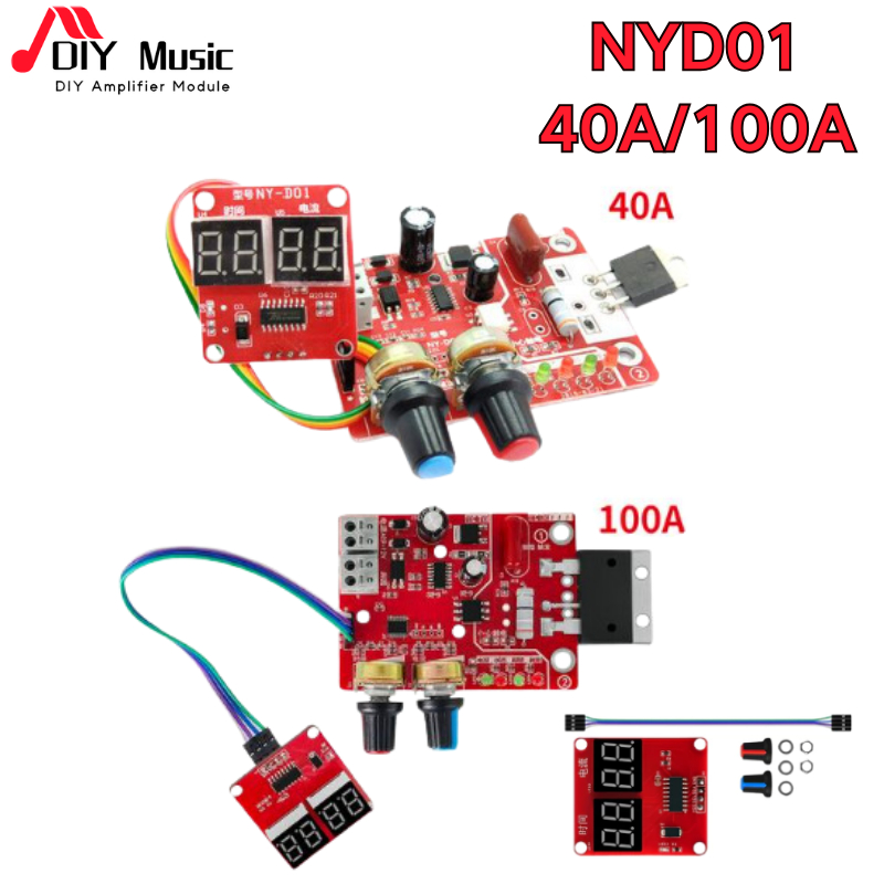 จุด Welders บอร์ดคอนโทรลNY-40A/NY-100A ดิจิตอลแสดงจุดเชื่อม Current แผงควบคุมเวลา Ammeter NY-D01 Transformer