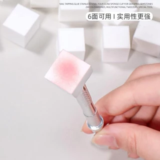 ฟองน้ำออมเบร ขนาด 1cm ห่อละ 50ชิ้น มินิฟองน้ำ ฟองน้ำไล่สีเล็บ ทรงลูกเต๋า