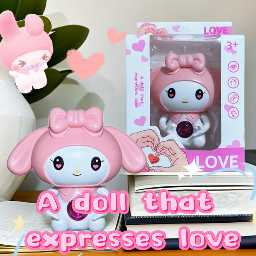 COD🔅 Sanrioตุ๊กตาพูดได้ Melody /Say I Love You เรืองแสงได้ ของขวัญวันเกิด/I Love You Heart Shape มีไ
